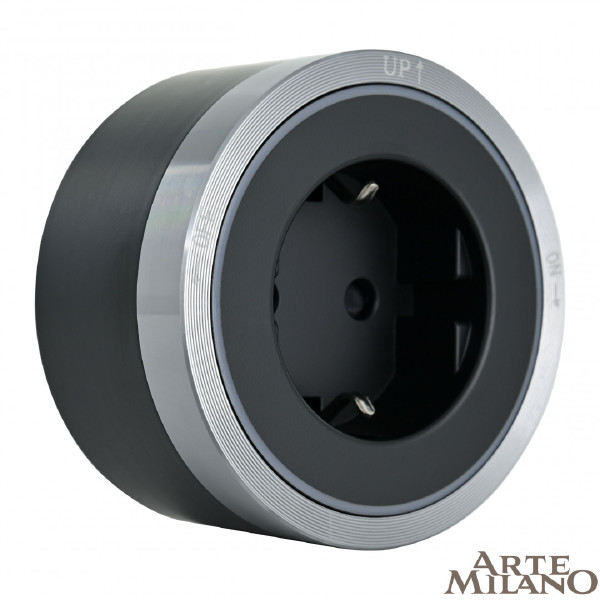 Трековая розетка Am-track-sockets 380066TS LED/ES Grey