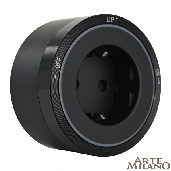 Трековая розетка Am-track-sockets 380066TS LED/ES Black