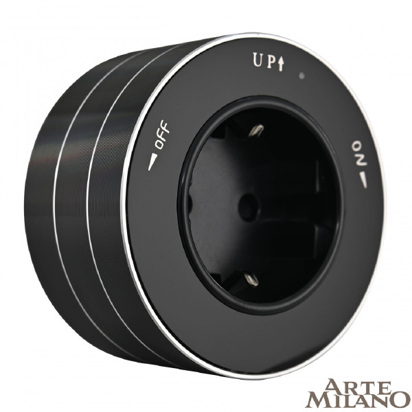 Трековая розетка Am-track-sockets 380011TS/ES Black