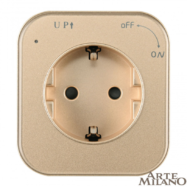 Трековая розетка Am-track-sockets 380022TS/ES Gold
