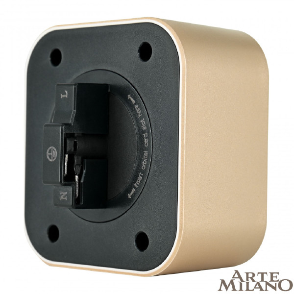Трековая розетка Am-track-sockets 380022TS/ES Gold