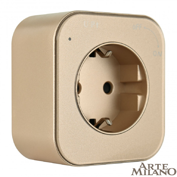 Трековая розетка Am-track-sockets 380022TS/ES Gold