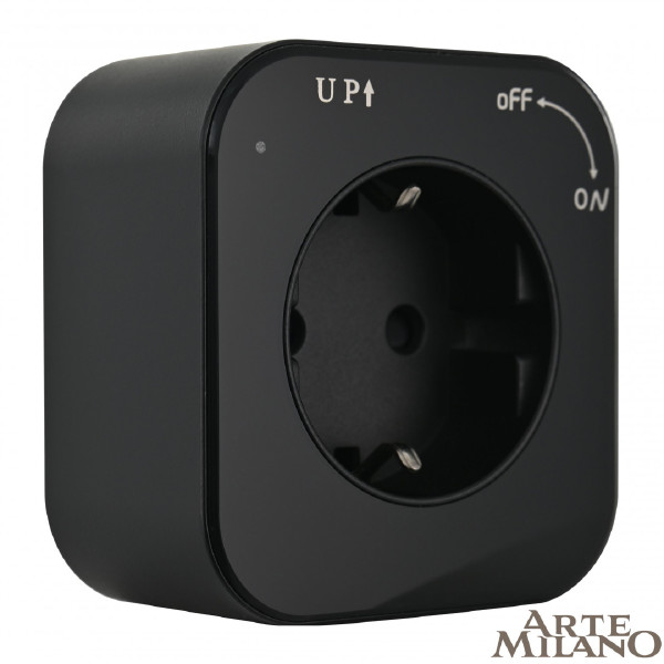 Трековая розетка Am-track-sockets 380022TS/ES Black