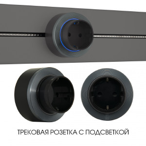 Трековая розетка Am-track-sockets-39 397952TS/ES Grey