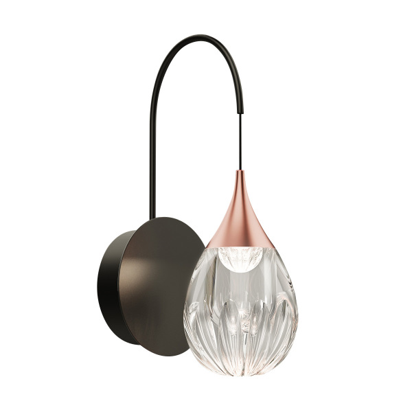 Настенное бра Stilla MB24001004-1A copper/clear