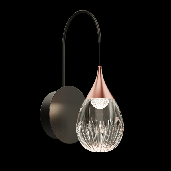 Настенное бра Stilla MB24001004-1A copper/clear