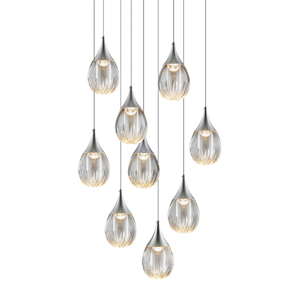 Светильник подвесной Stilla MD24001004-9A chrome/clear