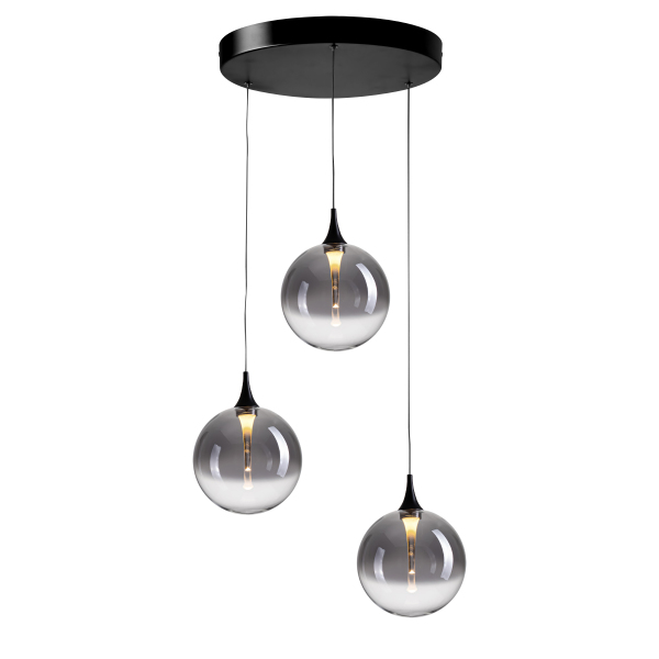 Светильник подвесной MD23001045 MD23001045H-3A black/smoky