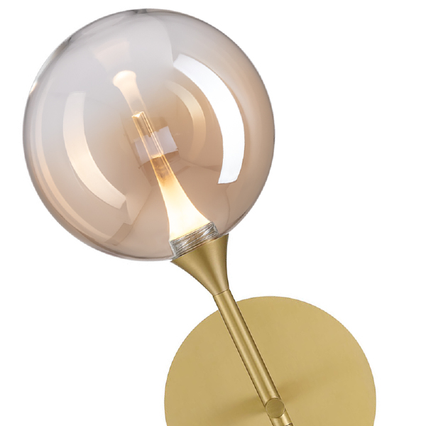Настенное бра MD23001045 MB23001045H-1B brass/champagne