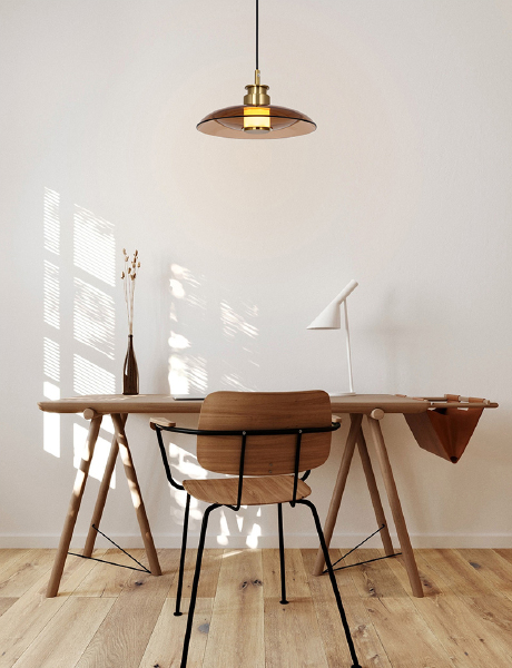 Светильник подвесной 8665 8665P/L gold/amber