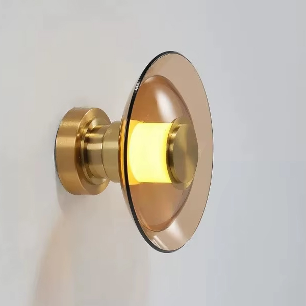 Настенный светильник 8665 8665W/S gold/amber