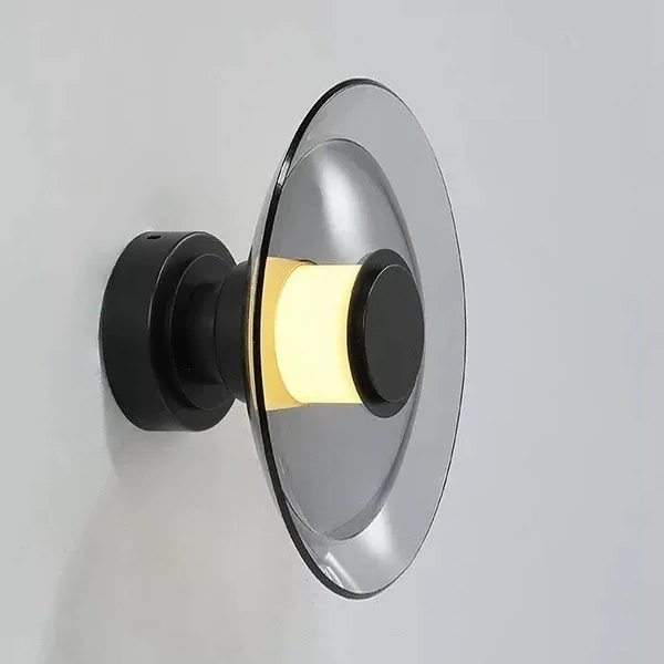 Настенный светильник 8665 8665W/L black/smoky