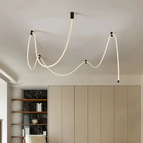 Светильник подвесной 10521 10521C/5M black/white
