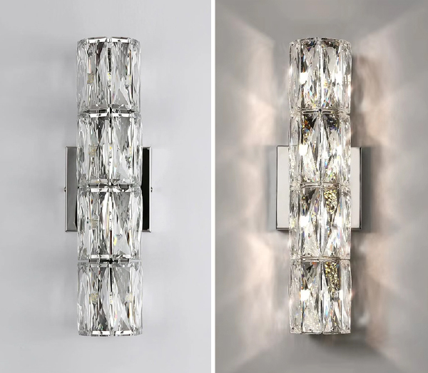 Настенный светильник Wall lamp A06W/4 silver/clear