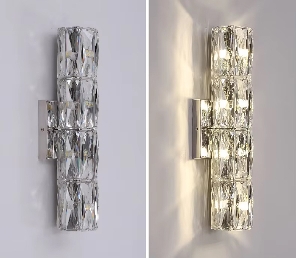 Настенный светильник Wall lamp A06W/4 silver/clear