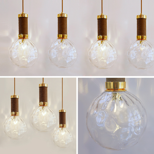 Светильник подвесной 10211 10211P/A brown