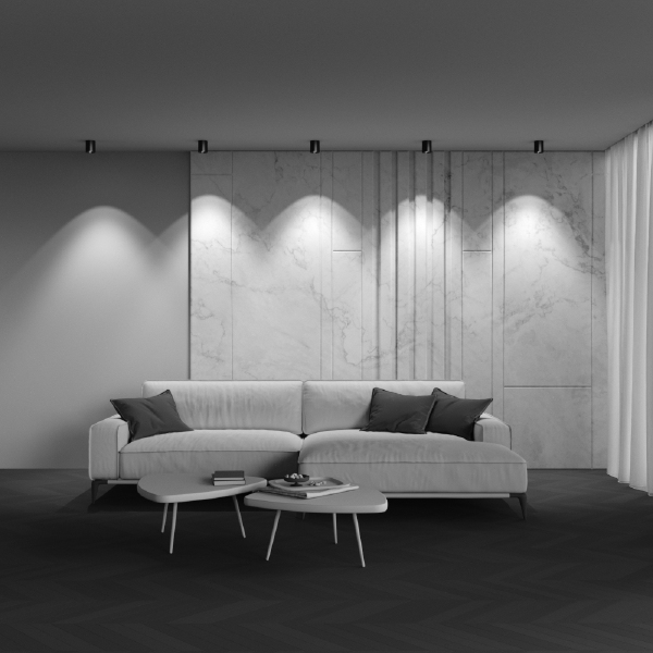 Накладной светильник Alfa LED C064CL-12W4K-RD-B