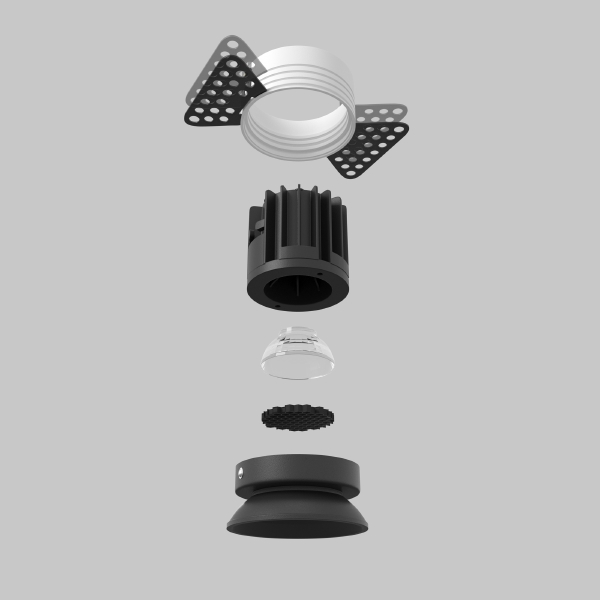 Встраиваемый светильник Round DL058-7W2.7K-TRS-B