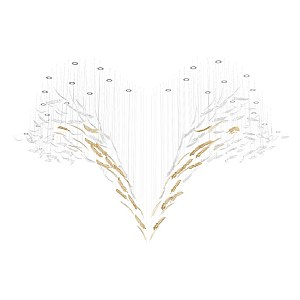 Люстра каскадная Airy L61806