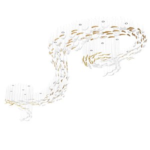 Люстра каскадная Airy L61810