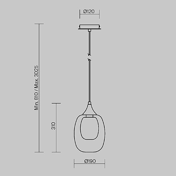 Светильник подвесной Aura MOD016PL-01BS1