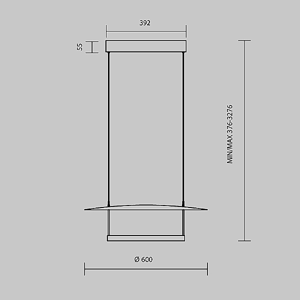 Светильник подвесной Ambience MOD280PL-L30B3K1