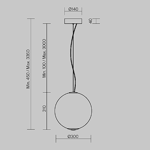 Светильник подвесной Bruma MOD397PL-L15CH3K