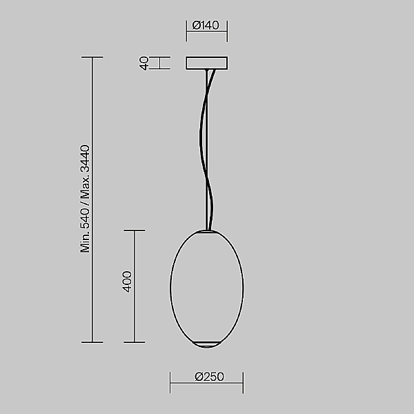 Светильник подвесной Bruma MOD397PL-L19CH3K