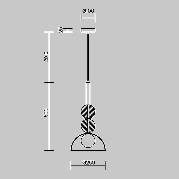 Светильник подвесной Sunspot FR5482PL-01BS1