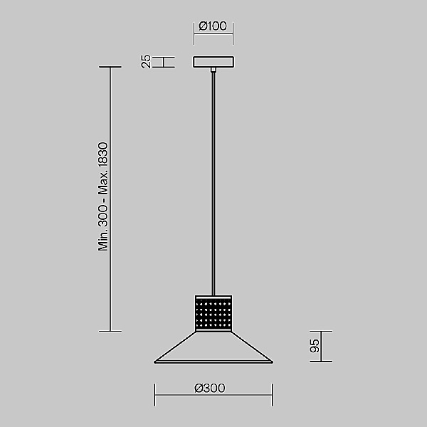 Светильник подвесной Mixture FR5483PL-01B3