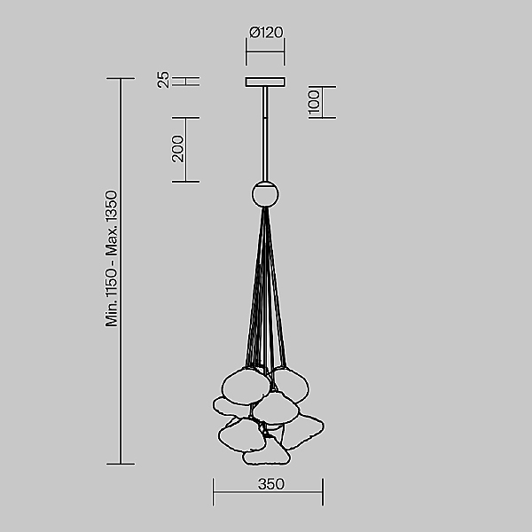Светильник подвесной Eatery FR5488PL-10CH