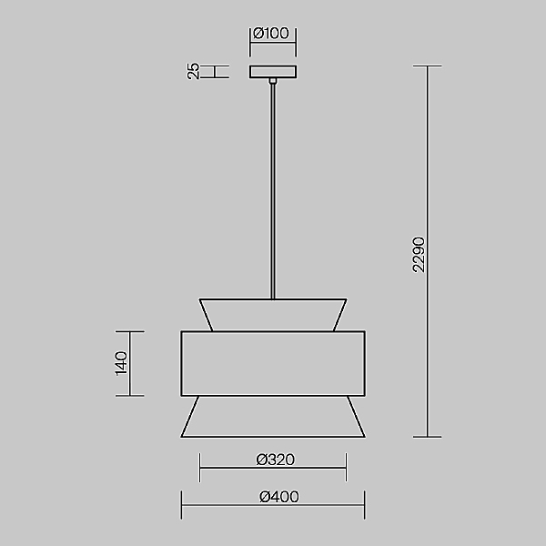 Светильник подвесной Weave FR5492PL-01B