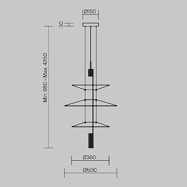 Светильник подвесной Mono FR6190PL-L7WB
