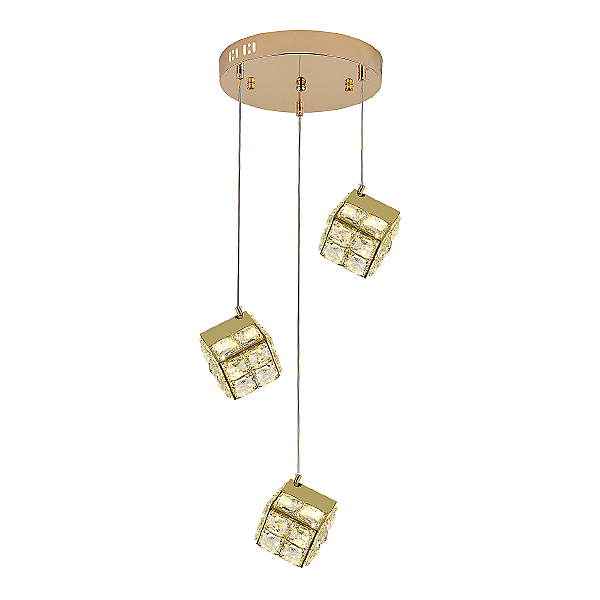 Светильник подвесной Radioso V000134L 12048/3P Gold