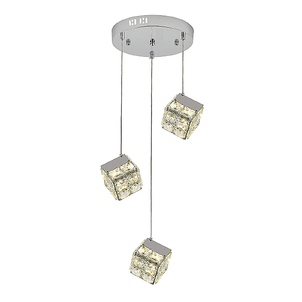 Светильник подвесной Radioso V000136L 12048/3P Chrome