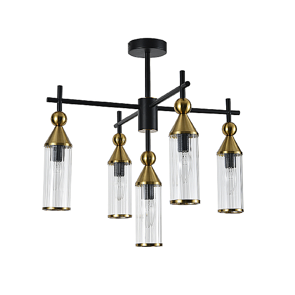 Потолочная люстра Torazzo V000527 13037/5R Black