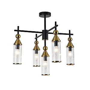 Потолочная люстра Torazzo V000527 13037/5R Black