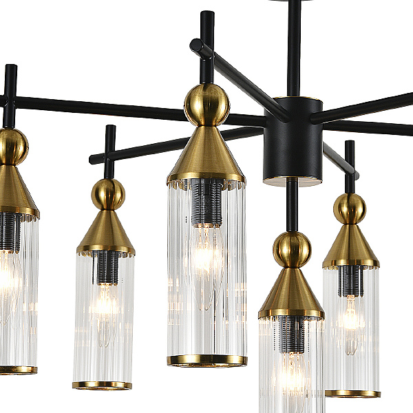 Потолочная люстра Torazzo V000528 13037/7R Black