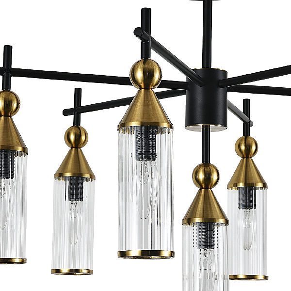 Потолочная люстра Torazzo V000528 13037/7R Black