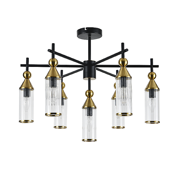 Потолочная люстра Torazzo V000528 13037/7R Black