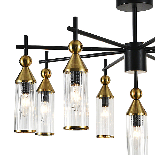 Потолочная люстра Torazzo V000529 13037/9R Black