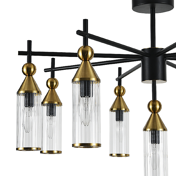 Потолочная люстра Torazzo V000529 13037/9R Black