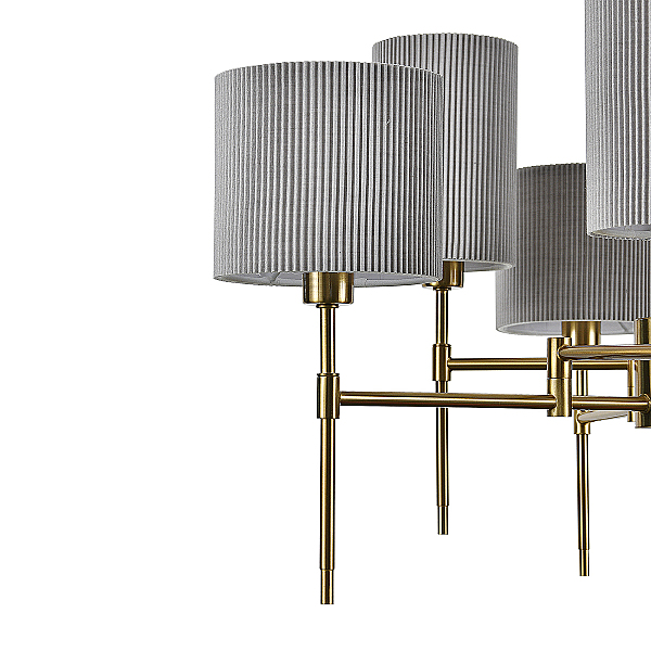 Люстра на штанге Plisse V000536 13033/6R Brass