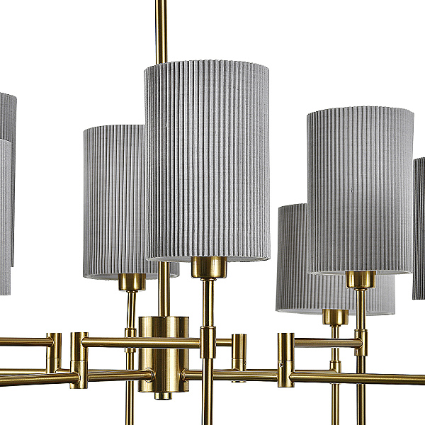 Люстра на штанге Plisse V000537 13033/8R Brass