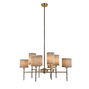 Люстра на штанге Plisse V000537 13033/8R Brass