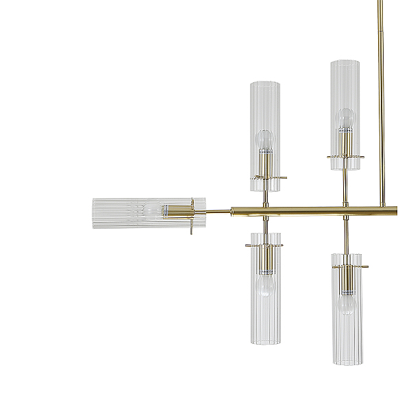 Люстра на штанге Saetta V000565 11053/12R Gold