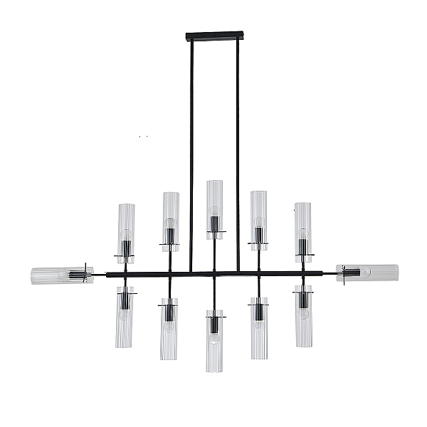 Люстра на штанге Saetta V000566 11053/12R Black