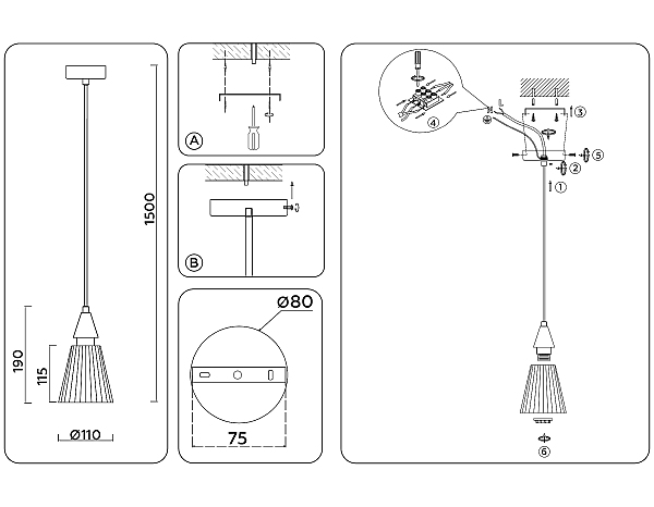 Светильник подвесной Heigh Light LH58111