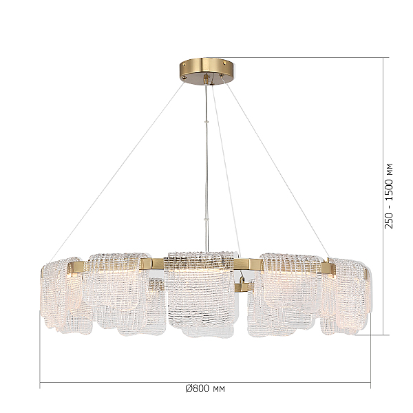 Подвесная люстра Voile SL6021.203.66