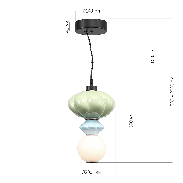 Светильник подвесной Florentini SL6134.403.01